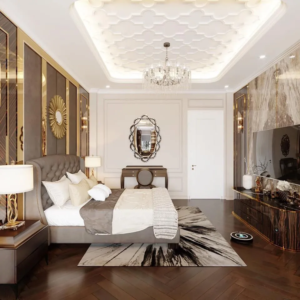 Mẫu phào chỉ trần nhà đẹp đơn giản