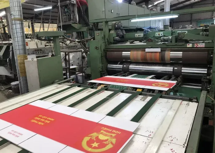 Hệ thống máy in hiện đại sử dụng mực in thân thiện môi trường