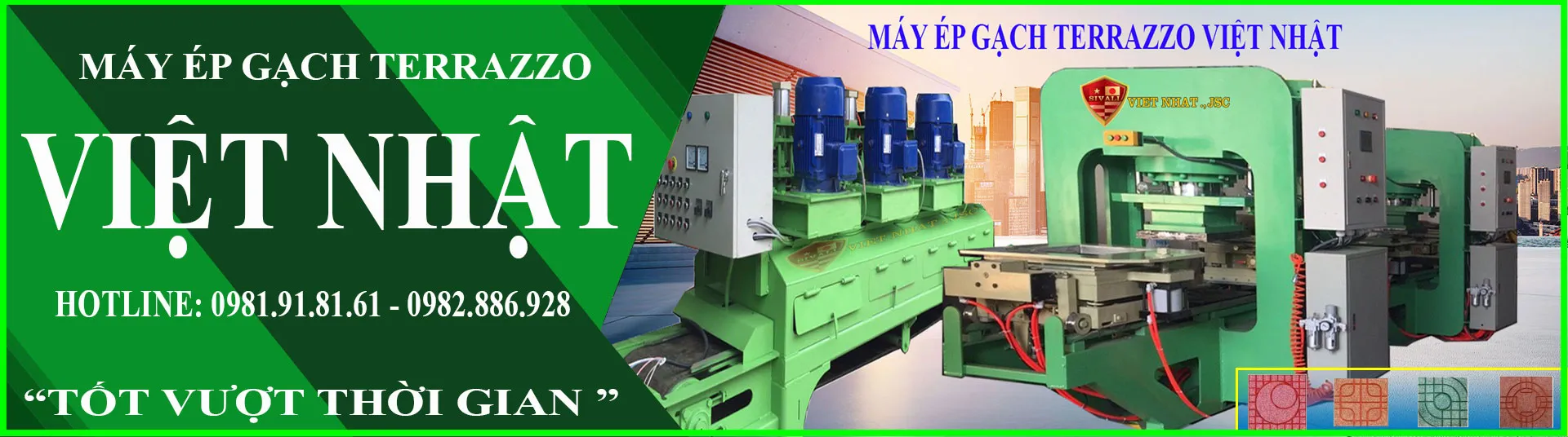 Máy ép gạch Terrazzo chuyên dụng sản xuất gạch lát vỉa hè chất lượng cao