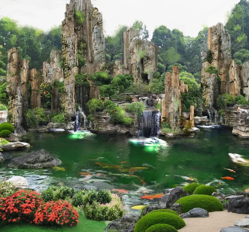 Hướng dẫn cách làm hòn non bộ mini bằng đá và xi măng nghệ thuật