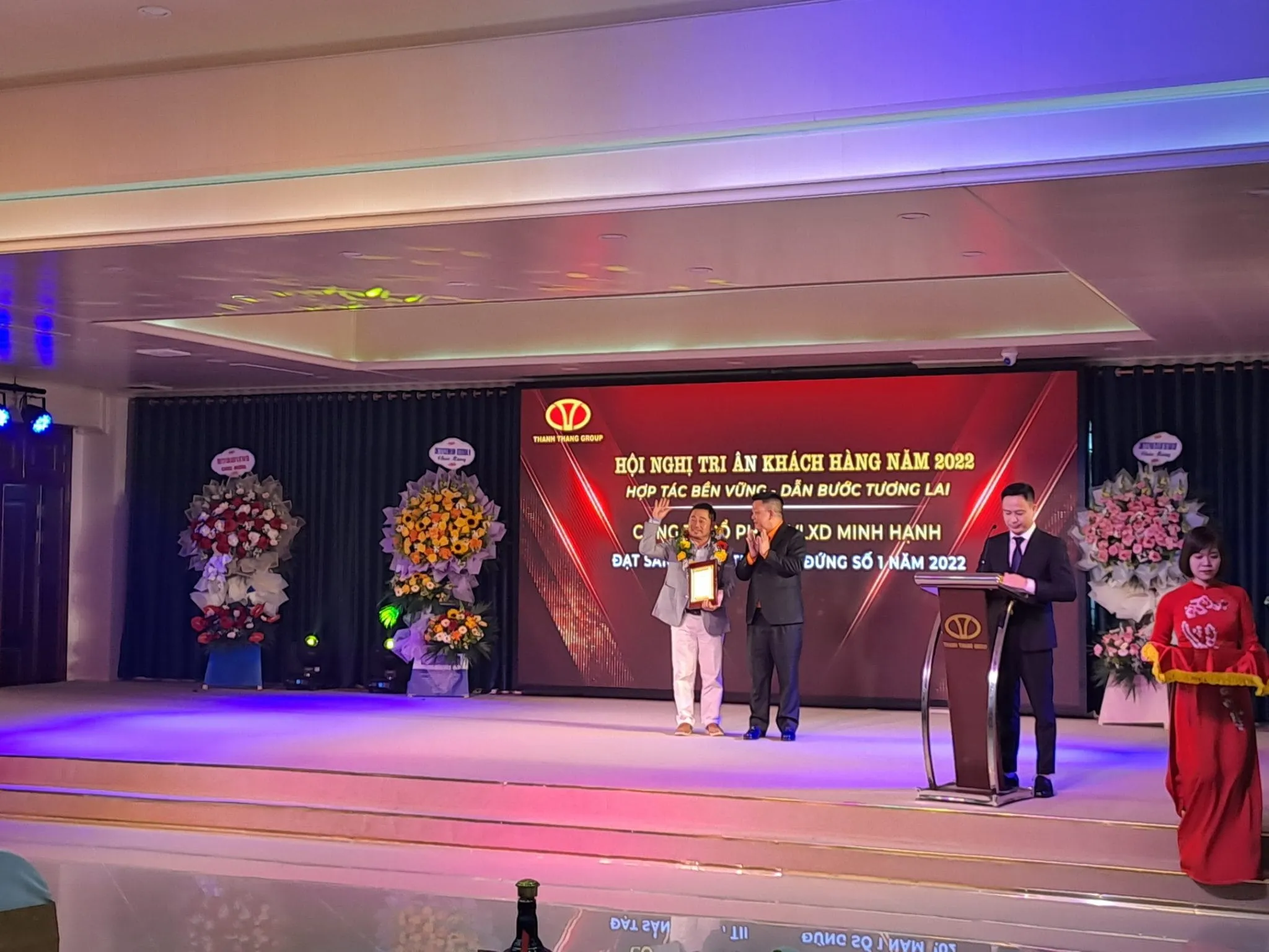 Không khí trang trọng tại hội nghị tri ân khách hàng của tập đoàn Thành Thắng Group