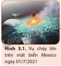 Sự cố cháy khí gas trên biển