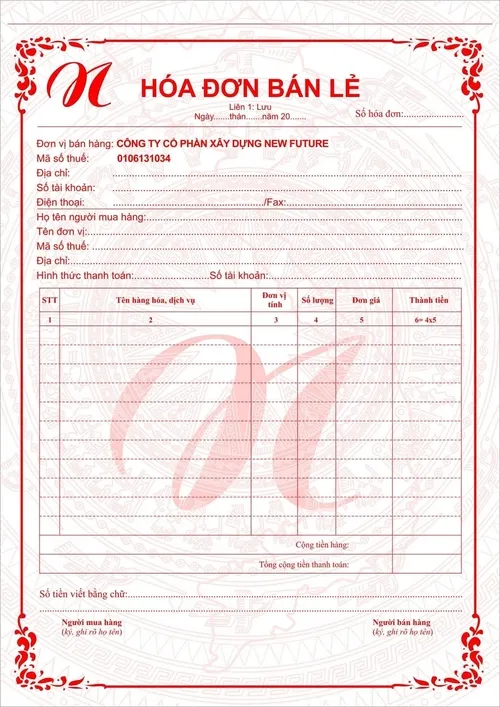 Hóa đơn bán lẻ