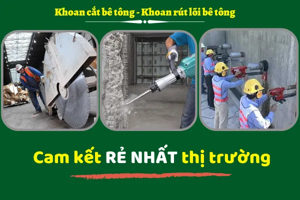 Bảng báo giá chi tiết dịch vụ cắt bê tông hải phòng năm 2026
