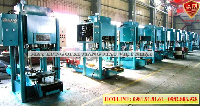 Dây chuyền sản xuất ngói xi măng màu tự động giúp tối ưu hóa nhân lực và thời gian