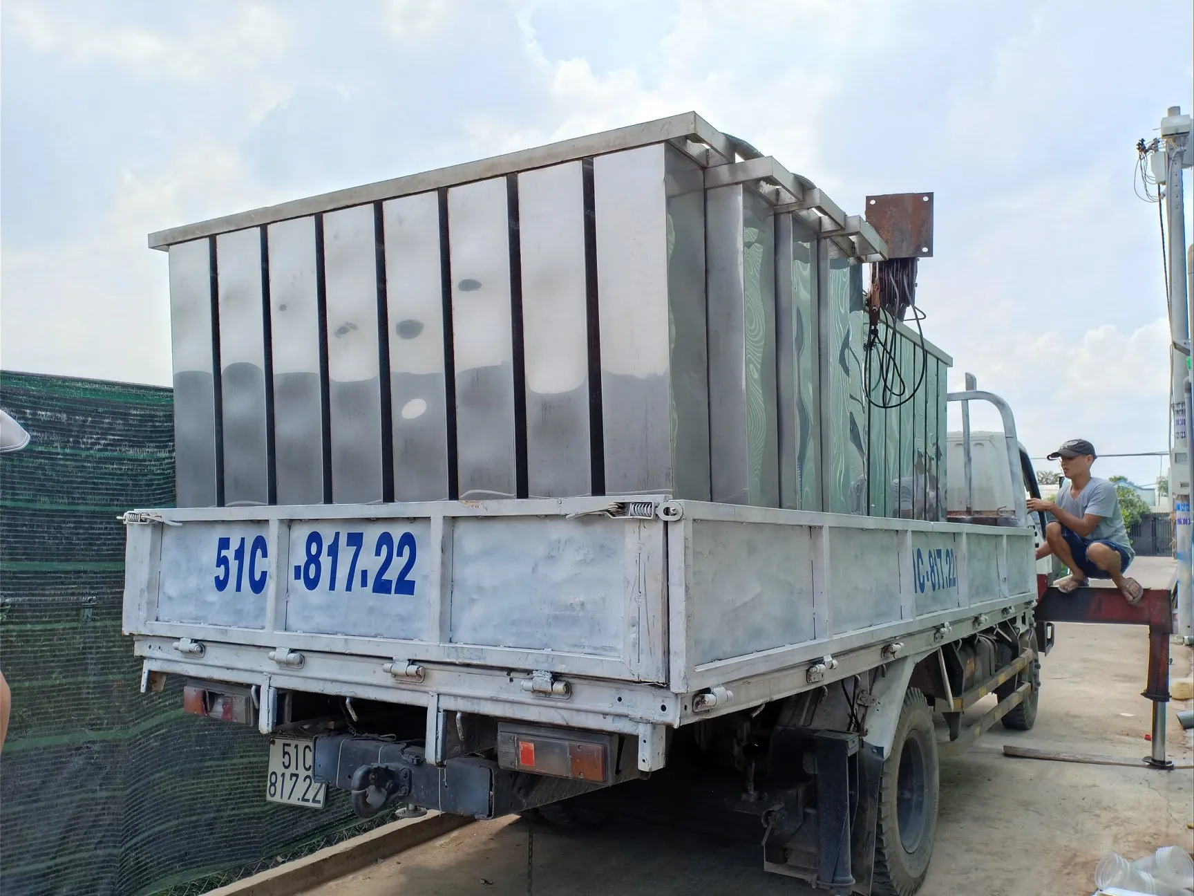 máy làm đá cây công nghiệp