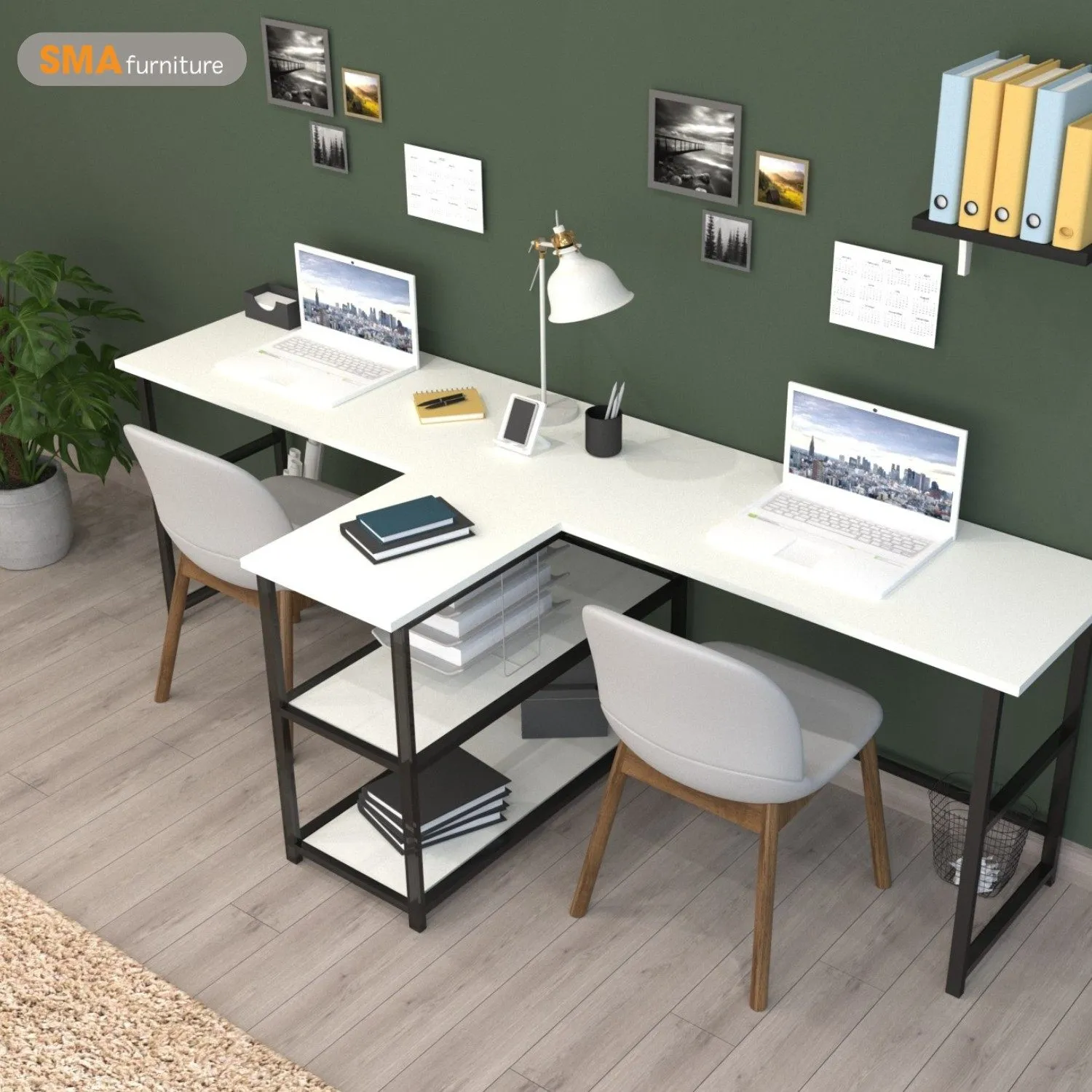 Bàn học học sinh đôi cho 2 bé gỗ công nghiệp có mẫu mã đa dạng