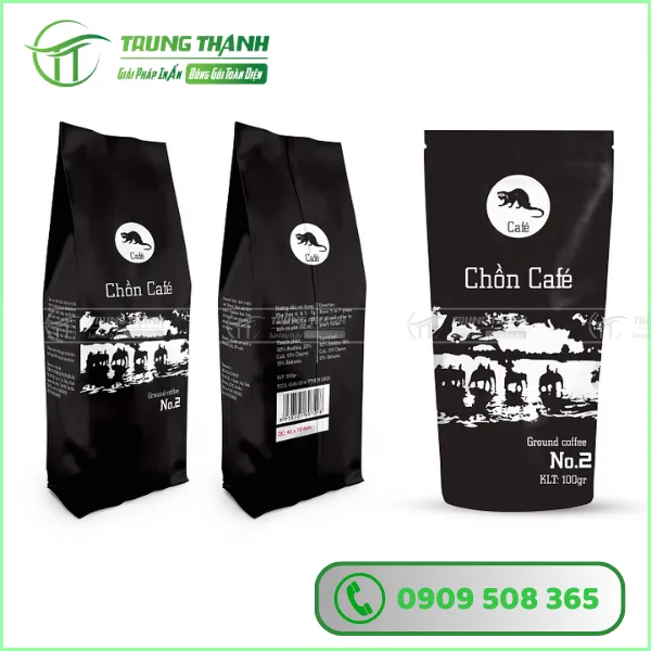 bao bi ca phe in san mang nhom dam bao an toan