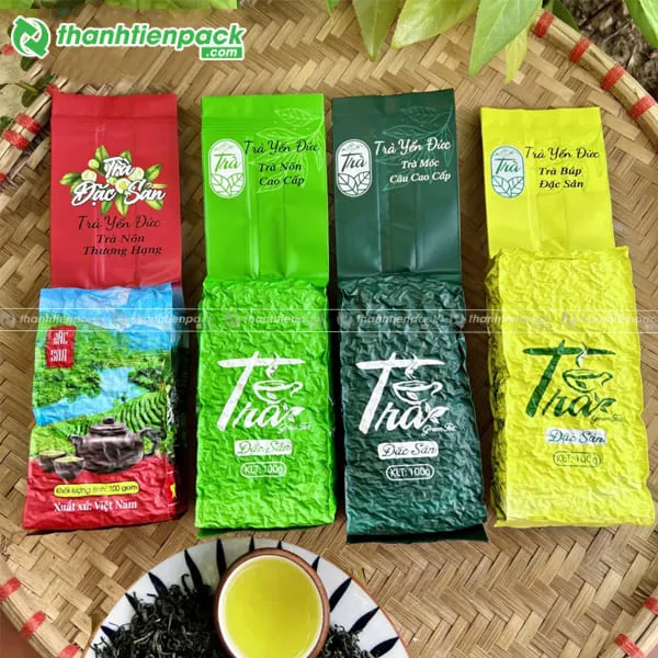 Các dòng bao bì đóng gói chè đa dạng mẫu mã