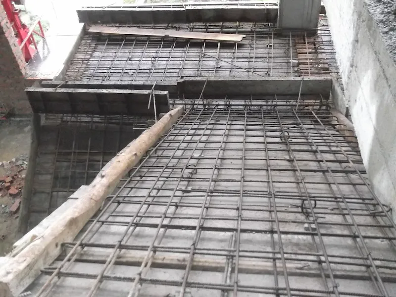 Cầu thang bê tông cốt thép kết hợp sàn phẳng không dầm