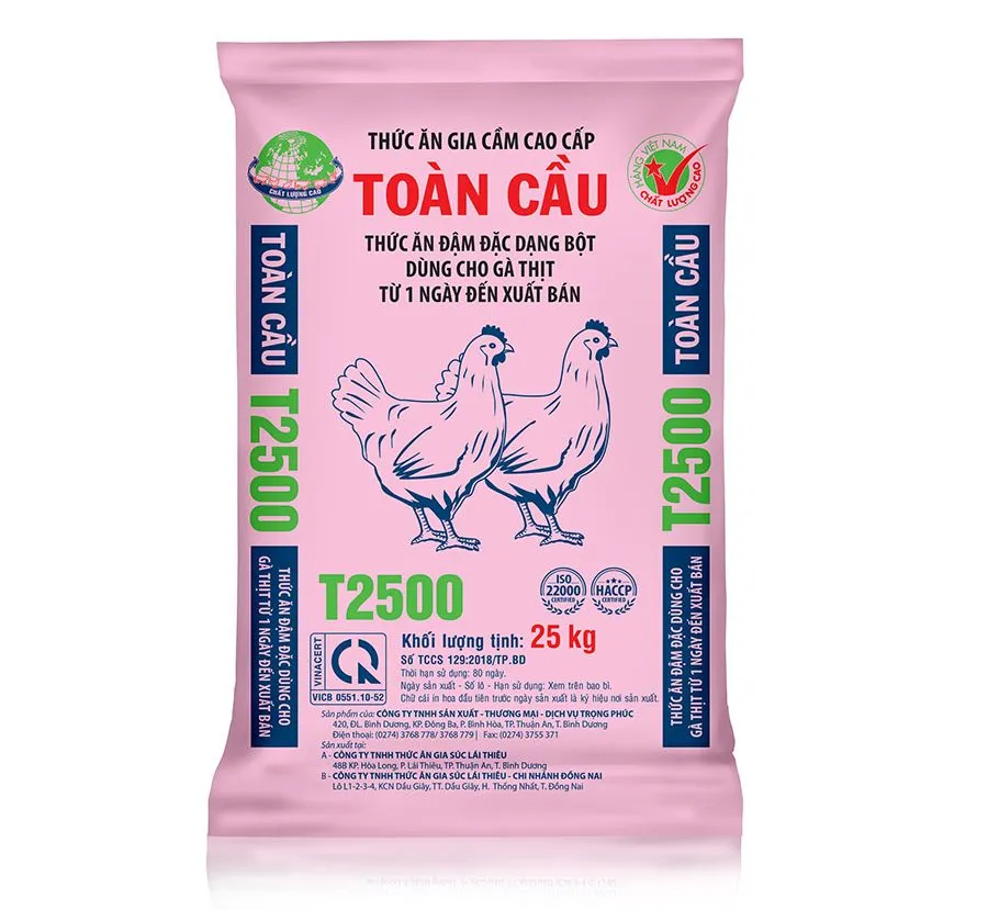 Bao bì thức ăn chăn nuôi 25kg tiêu chuẩn ngành