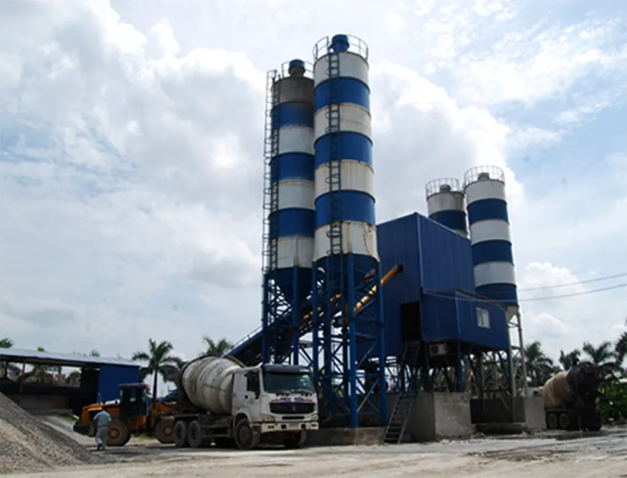 Trạm trộn bê tông Phúc Tiến công suất 120m3/h tại Bắc Sơn, An Dương, Hải Phòng.