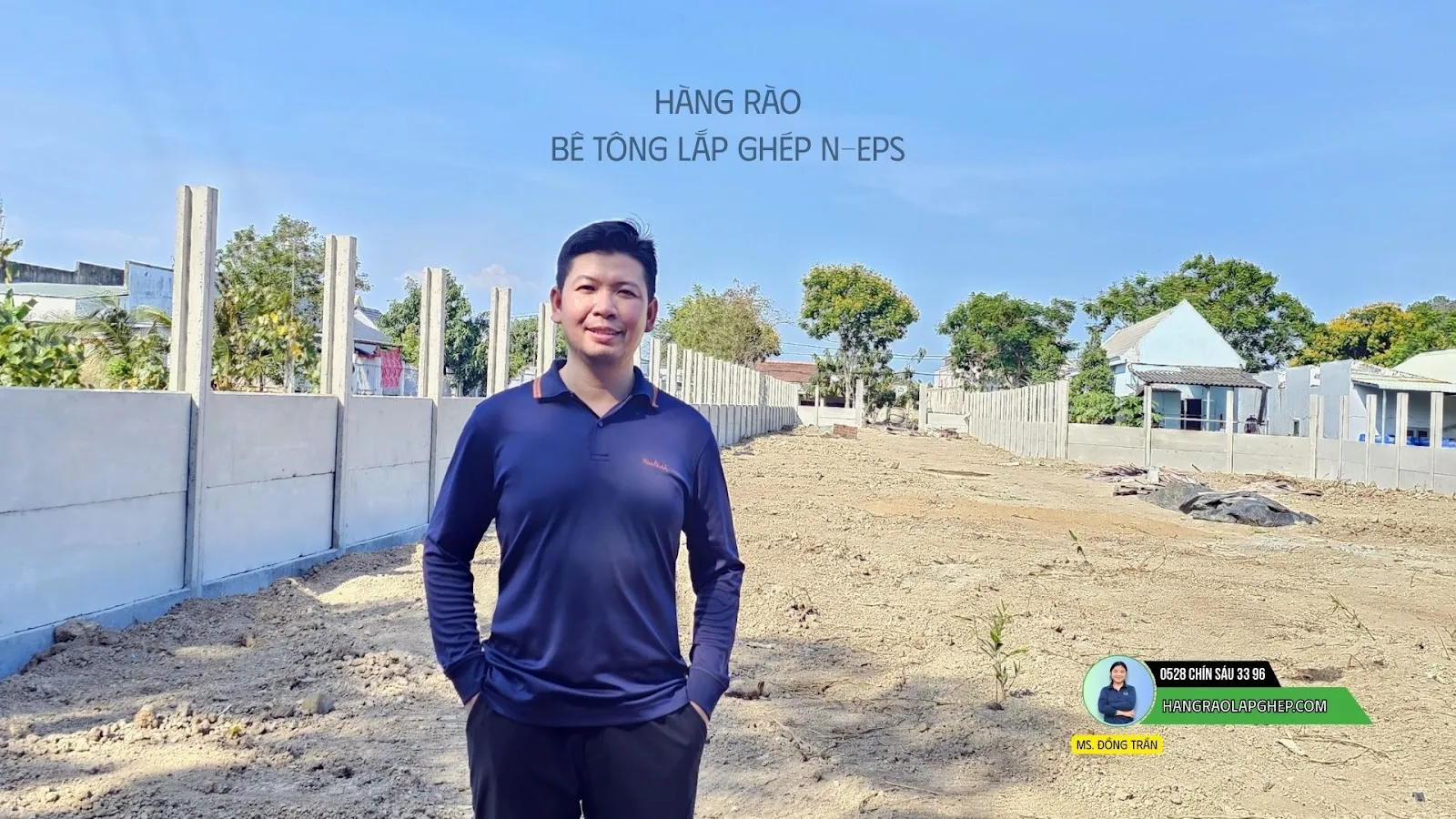 Hàng rào bê tông đúc sẵn
