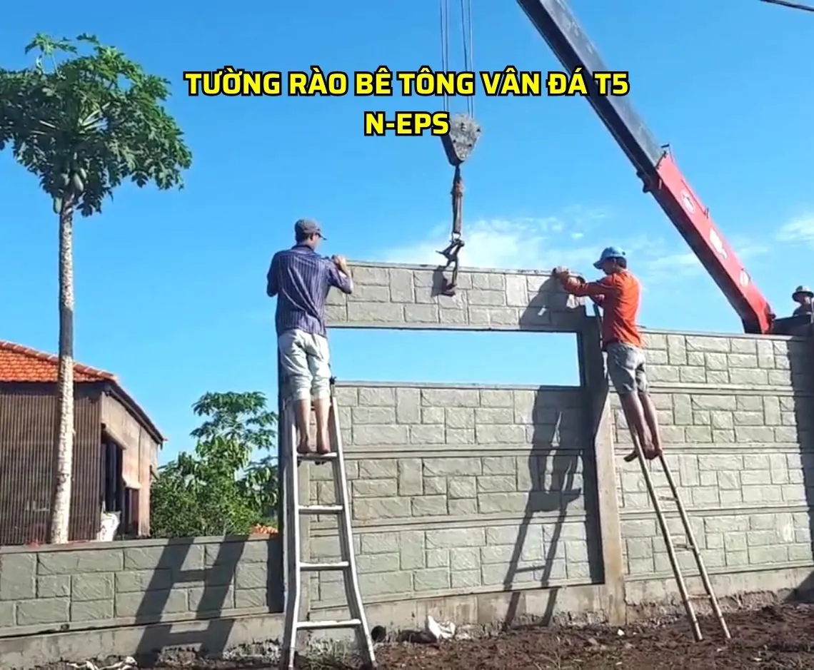 Thi công hàng rào lắp ghép