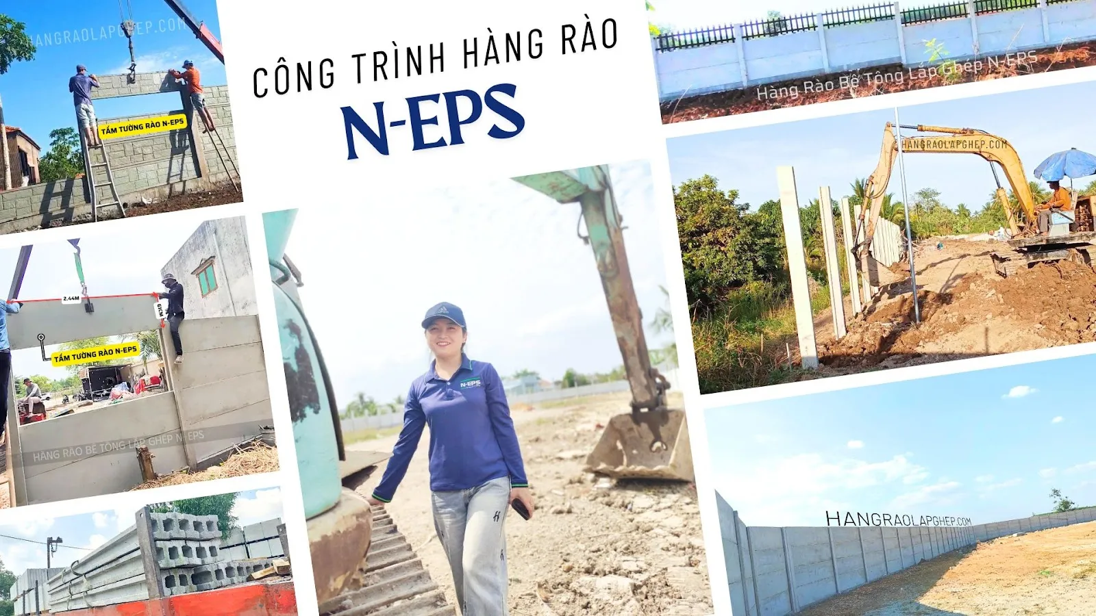 Thi công hàng rào bê tông