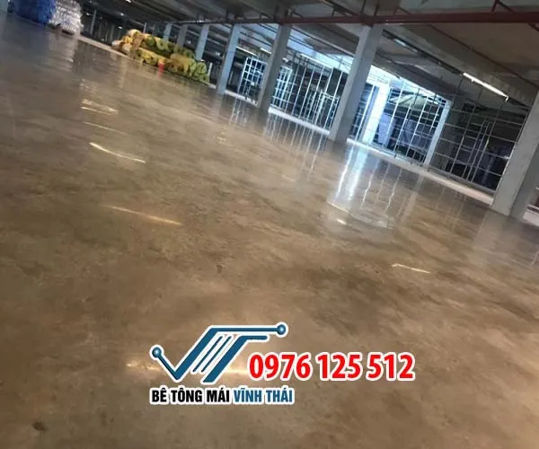 Hình ảnh tổng thể sàn bê tông mài sau khi bàn giao khách hàng