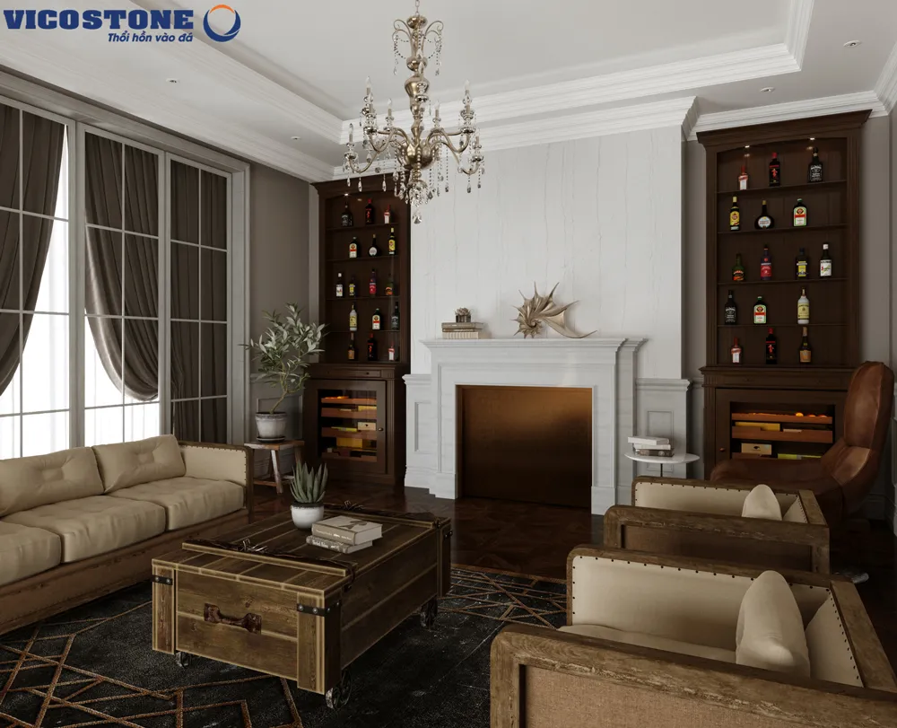 Gỗ là nguyên liệu chính trong thiết kế phong cách nội thất Organic