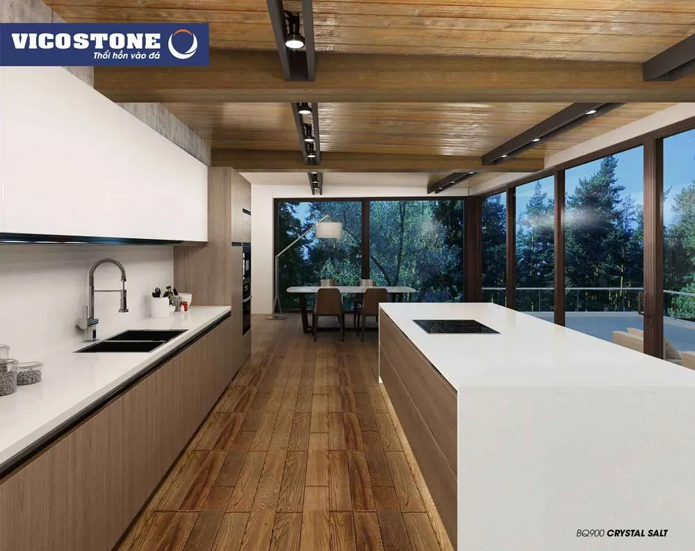 Phòng bếp thiết kế phong cách Organic đẹp và sang trọng