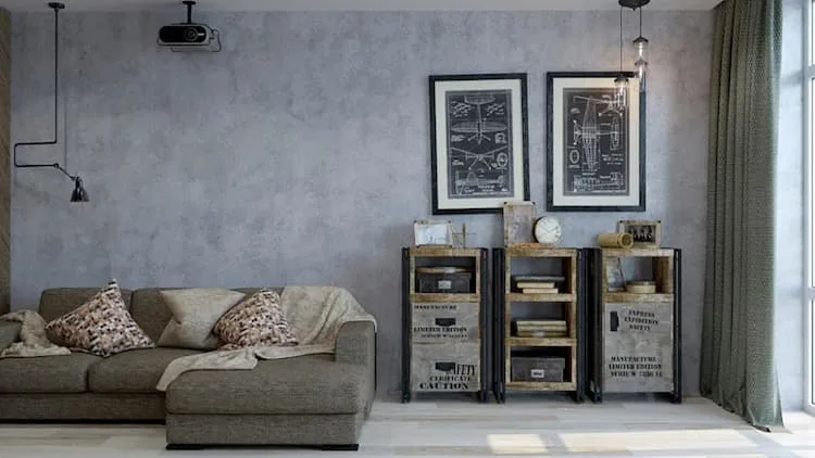 Cách sơn tường xi măng cần xử lý nền thật kỹ trước khi tạo hiệu ứng