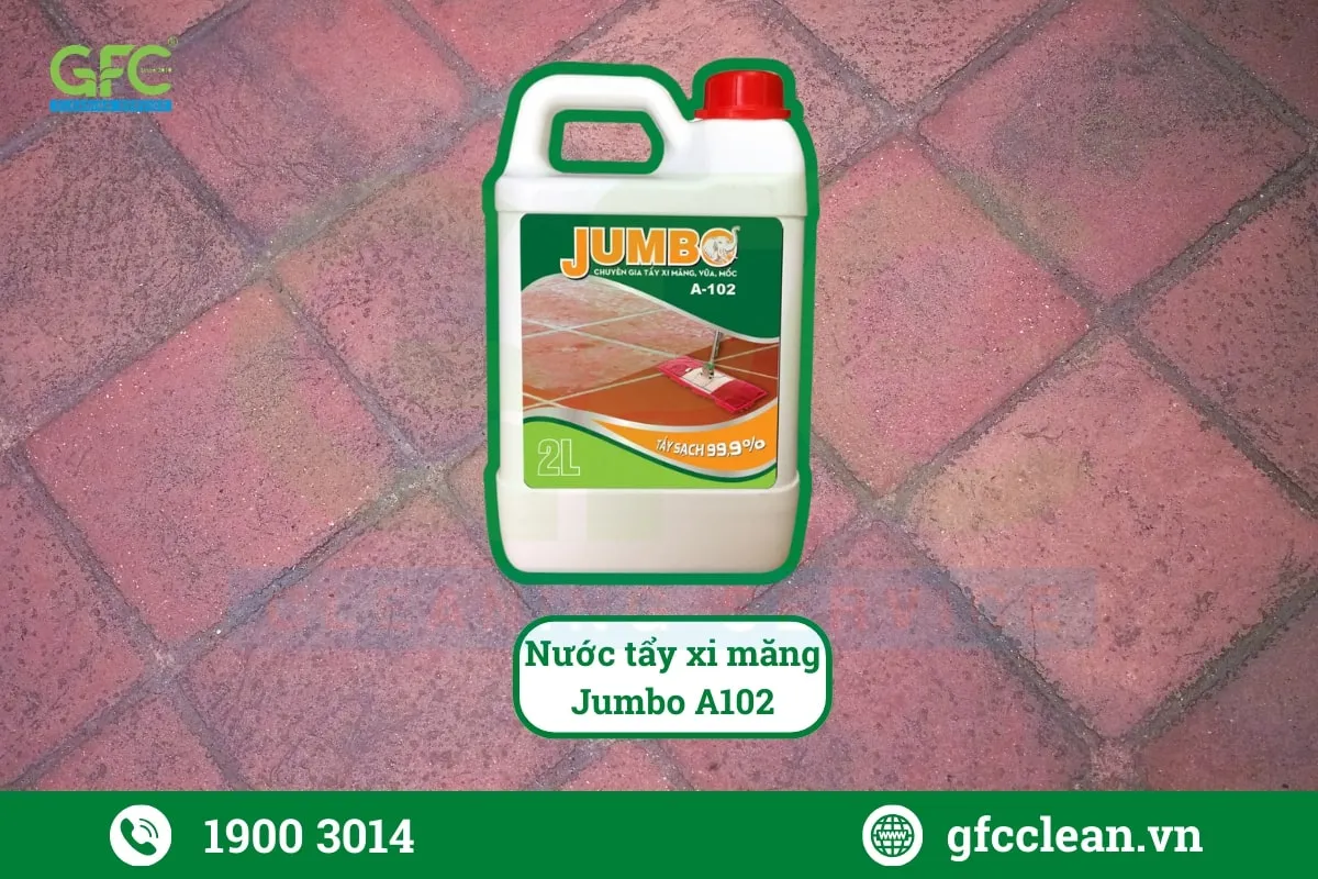 Nước tẩy xi măng trên gạch Jumbo A102
