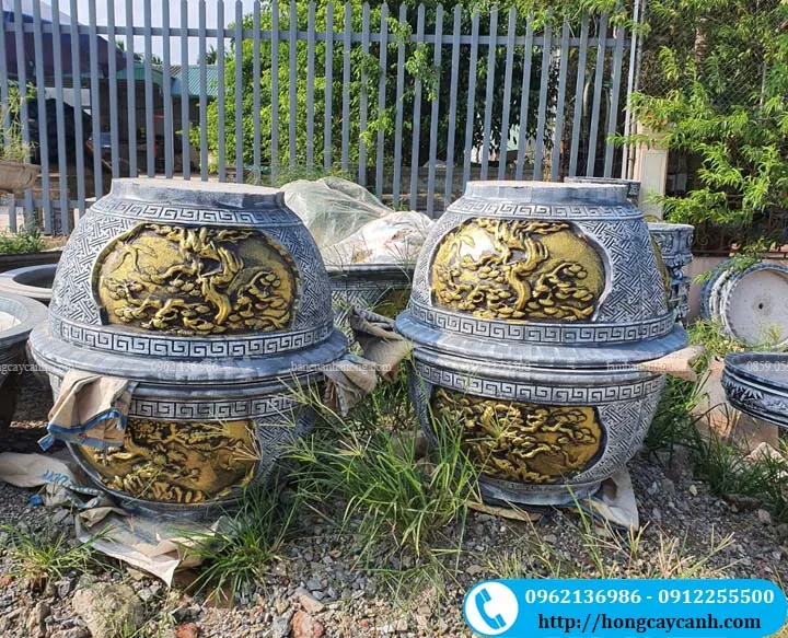 Chậu xi măng tròn đường kính 90cm