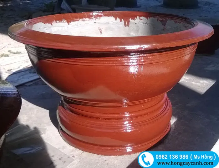 Chậu xi măng đỏ trồng cây mang lại sự hài hòa và tôn vinh vẻ đẹp cho mọi không gian