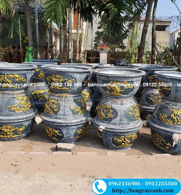 Chậu xi măng tròn 80cm