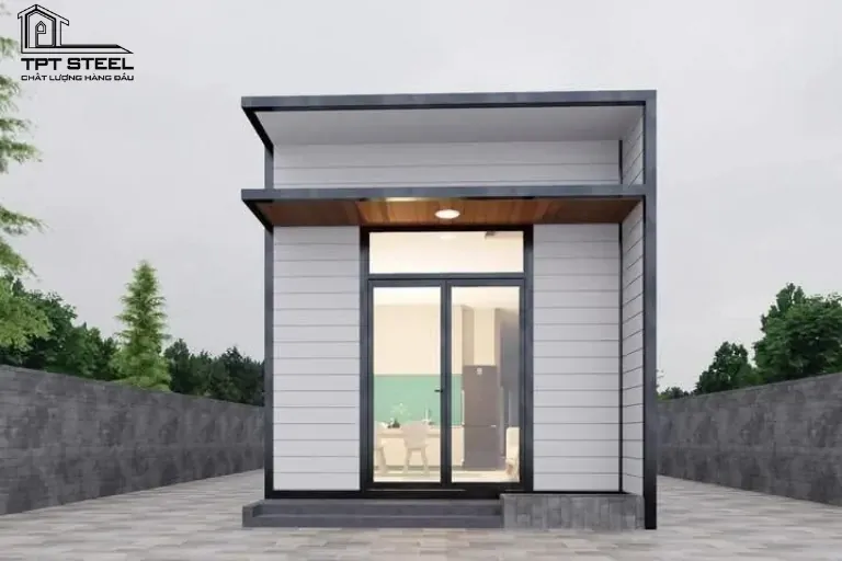 nhà tiền chế 100 m2 cấp 4