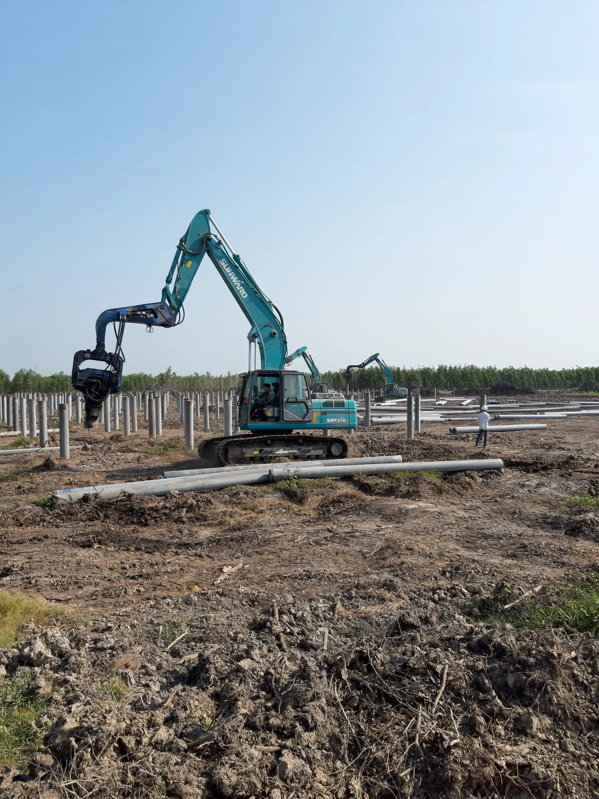 Dự án nhà máy điện Lộc Ninh 1 sử dụng cọc bê tông Khánh Bình