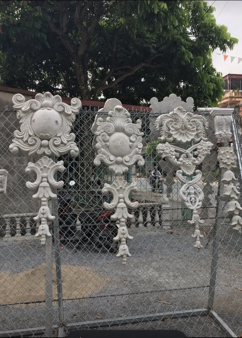 Phù điêu xi măng mặt tiền cổ điển