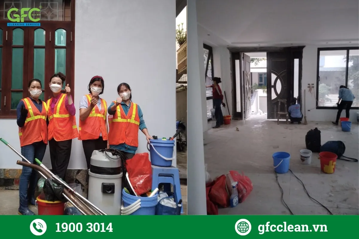 dịch vụ vệ sinh sau xây dựng