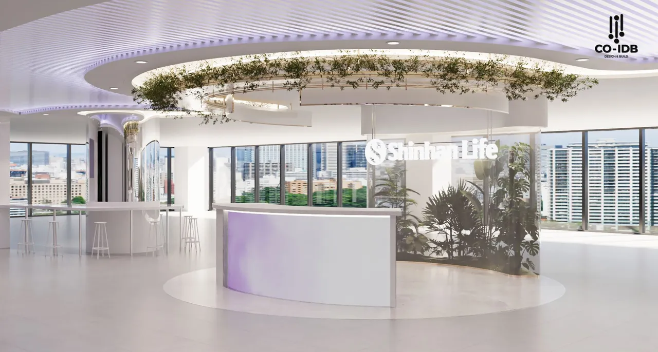 Thiết kế quầy lễ tân theo bố trí khoa học, có đầy đủ các vật dụng cần thiết