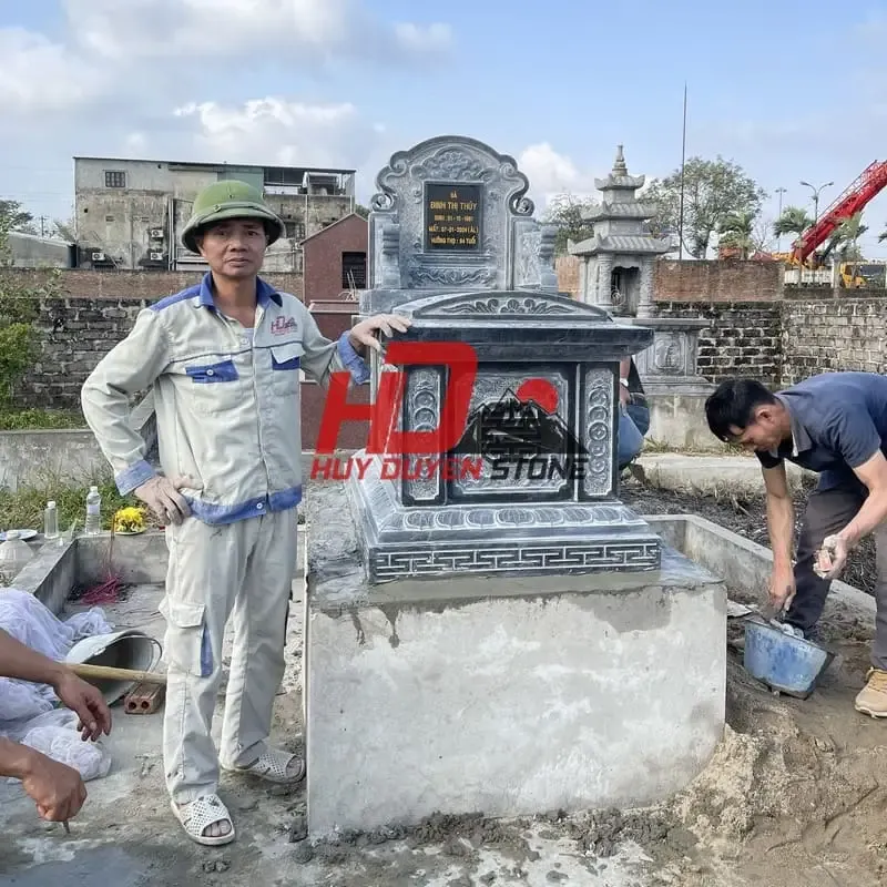 Mộ bê tông đúc sẵn với thiết kế hiện đại