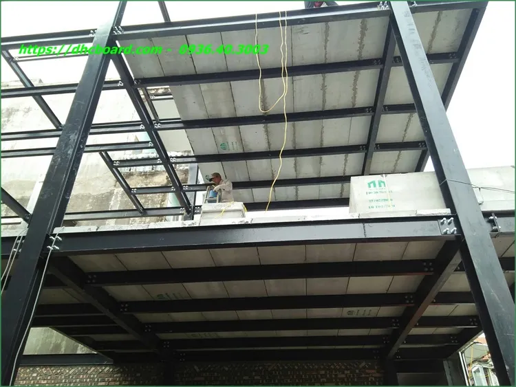 Cấu trúc tấm bê tông nhẹ EPS Nucewall chuyên dụng làm sàn.