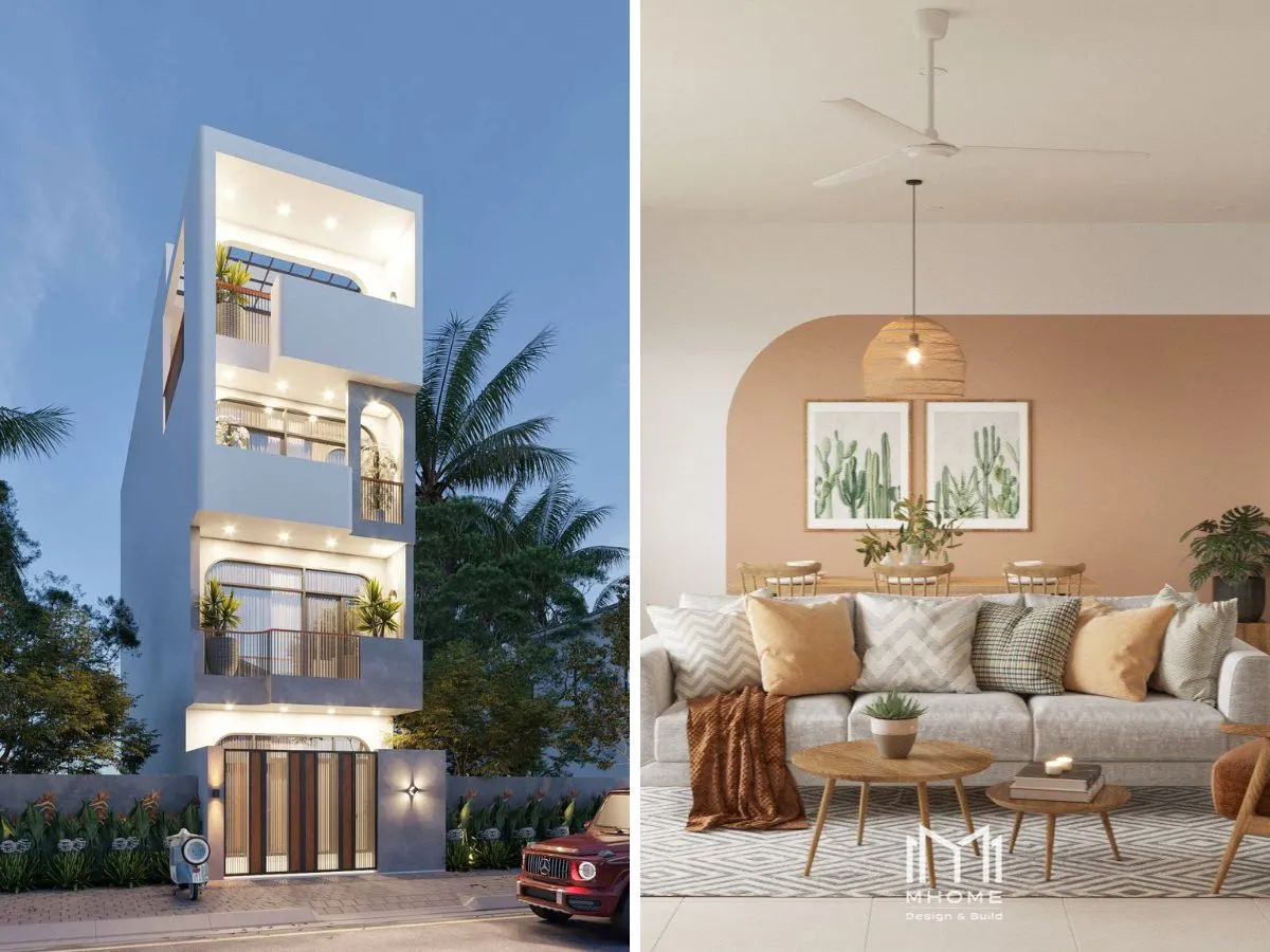 Chi phí xây nhà 4x12 1 trệt 2 lầu trọn gói