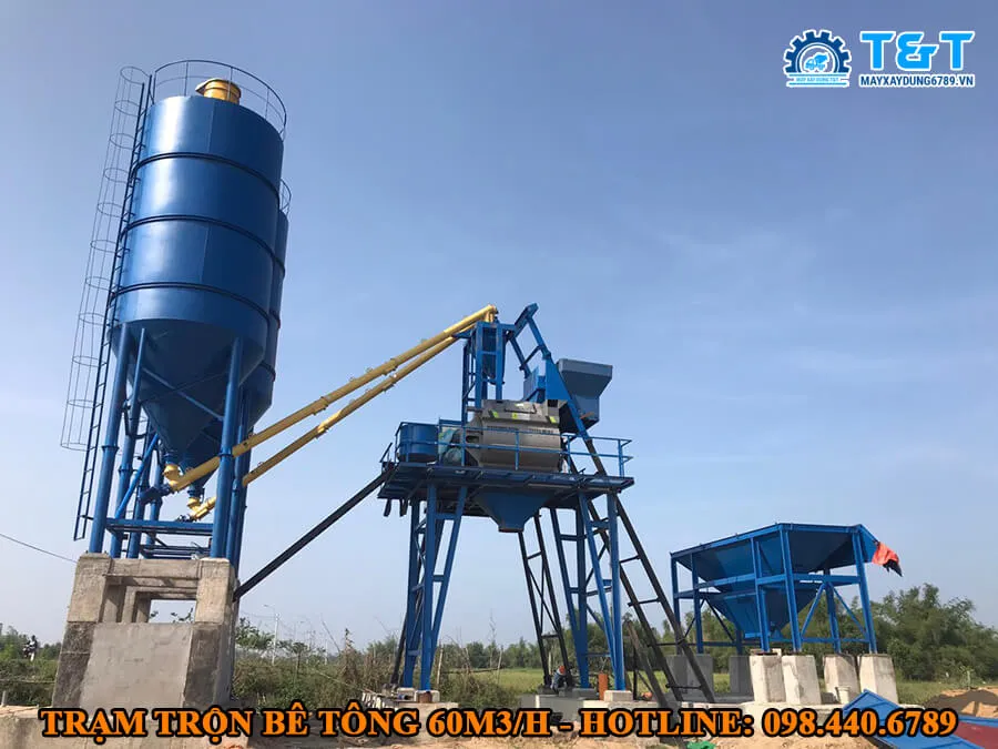 Hệ thống trạm trộn 60m3/h