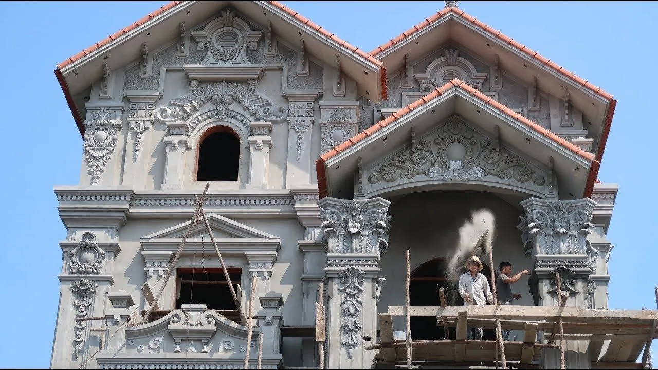 Phù điêu xi măng hiện đại