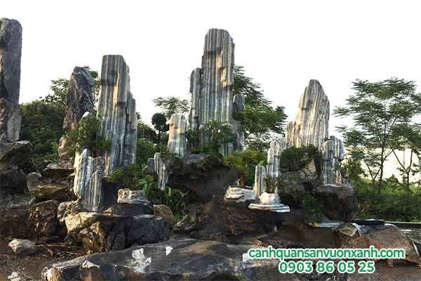 Kỹ thuật phối màu giả đá bằng công nghệ nhuộm màu xi măng thẩm thấu