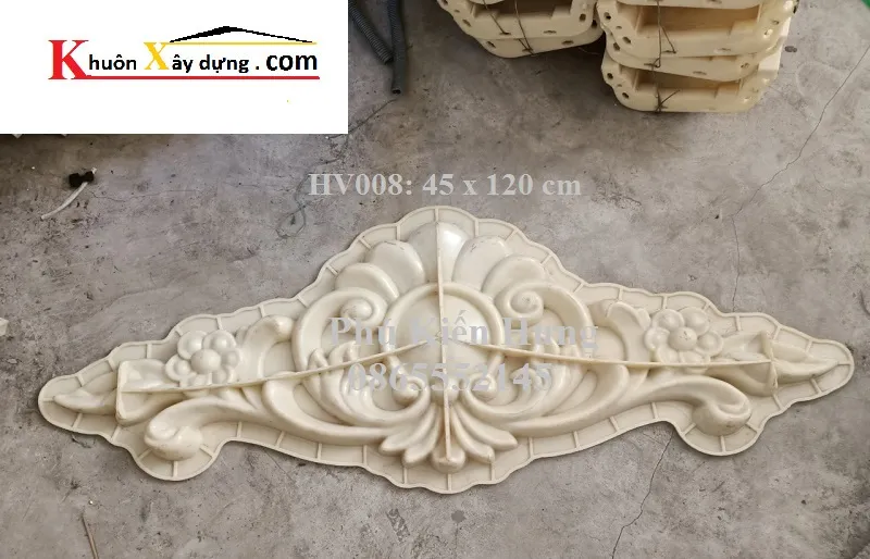 Mẫu hoa văn đúc sẵn giúp mặt tiền ngôi nhà trở nên sang trọng hơn