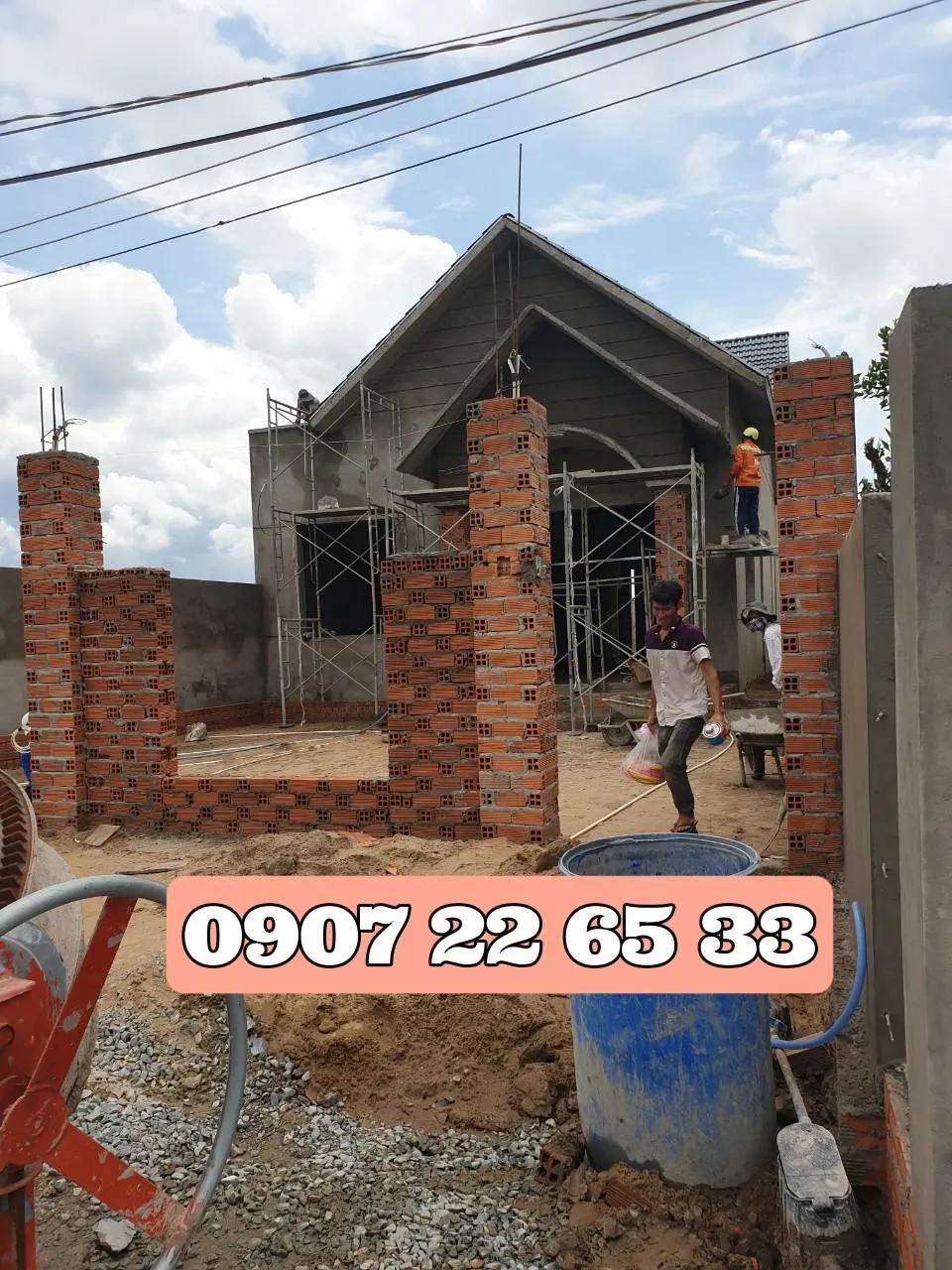 Quy trình thi công đổ bê tông sàn nhà phố sử dụng bơm cần