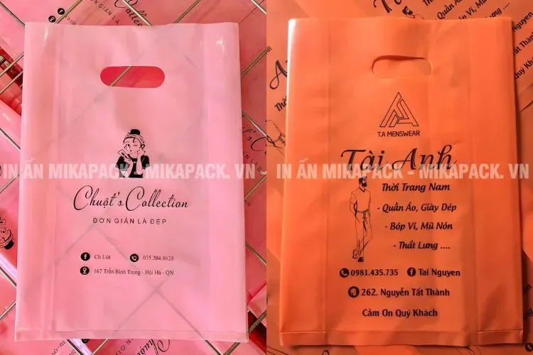 Mikapack in bao bì lẻ túi hột xoài cho shop quần áo, mỹ phẩm