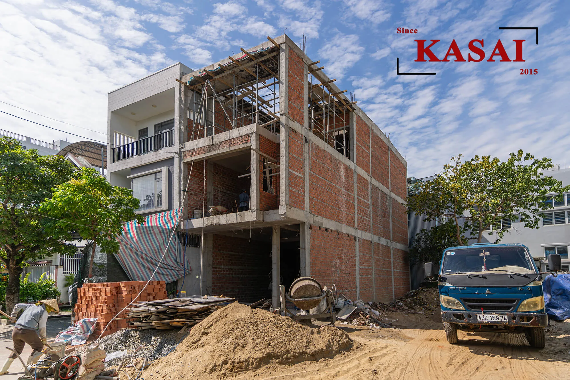 KASAI thi công nhà phố 3 tầng