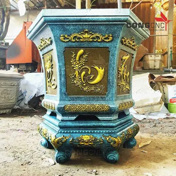 Quy trình lắp ráp khuôn nhựa ABS để chuẩn bị cho công đoạn đổ bê tông chậu cảnh