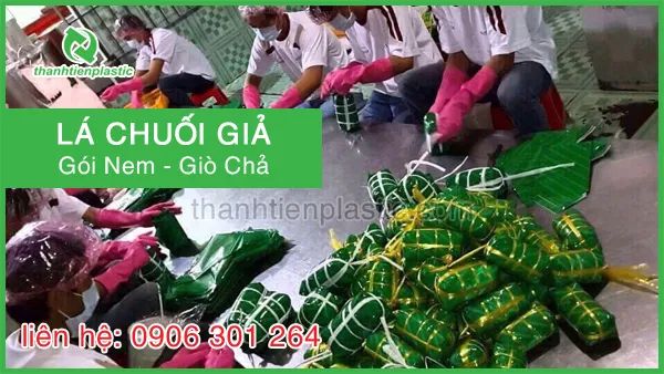 In màng giả lá chuối - giải pháp bao bì thực phẩm đẹp và hiện đại