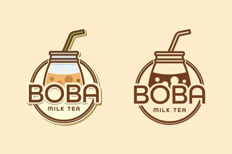 mẫu logo trà sữa