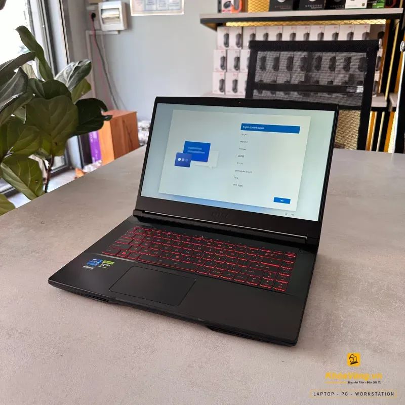 MSI Thin GF63 12VE-066US với Intel Core i7-12650H