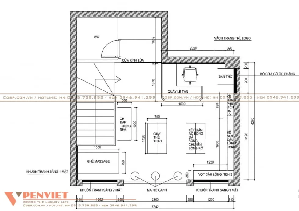 mat bang cong nang shop the thao thang loi