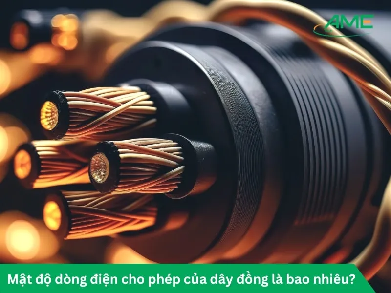 Máº­t Ä‘á»™ dÃ²ng Ä‘iá»‡n cho phÃ©p cá»§a dÃ¢y Ä‘á»“ng lÃ  bao nhiÃªu?