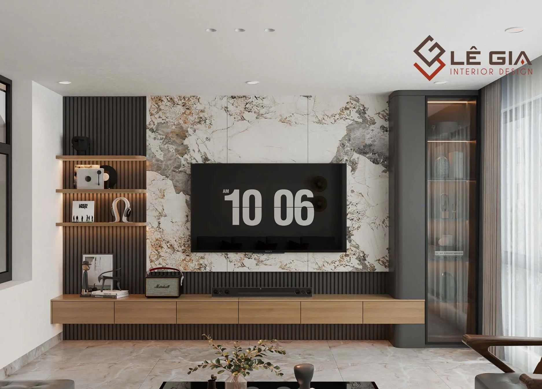 Kệ tivi bệt sàn hiện đại