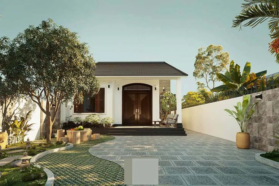 Nhà 100 triệu cấp 4 có sân vườn